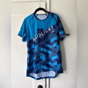 Blue Geometric Short Sleeve Men's Tee